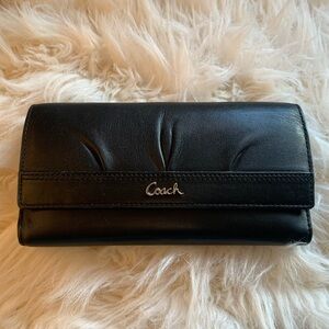Coach Black Leather Wallet